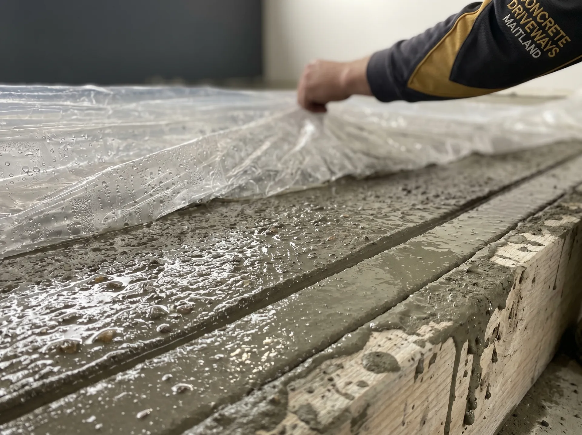 Concrete pour in progress